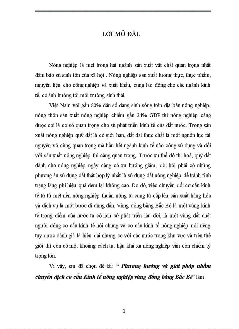 image for page Phương hướng và giải pháp nhằm chuyển dịch cơ cấu Kinh tế nông nghiệp vùng đồng bằng Bắc Bộ 1