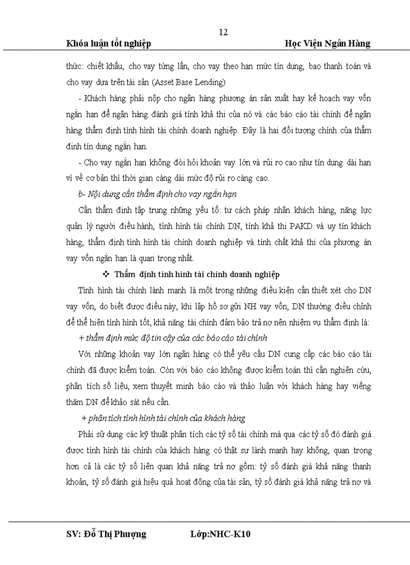 image for page Giải pháp nâng cao chất lượng thẩm định tín dụng đối với doanh nghiệp vừa và nhỏ tại Ngân hàng Việt Nam Thịnh Vượng 1