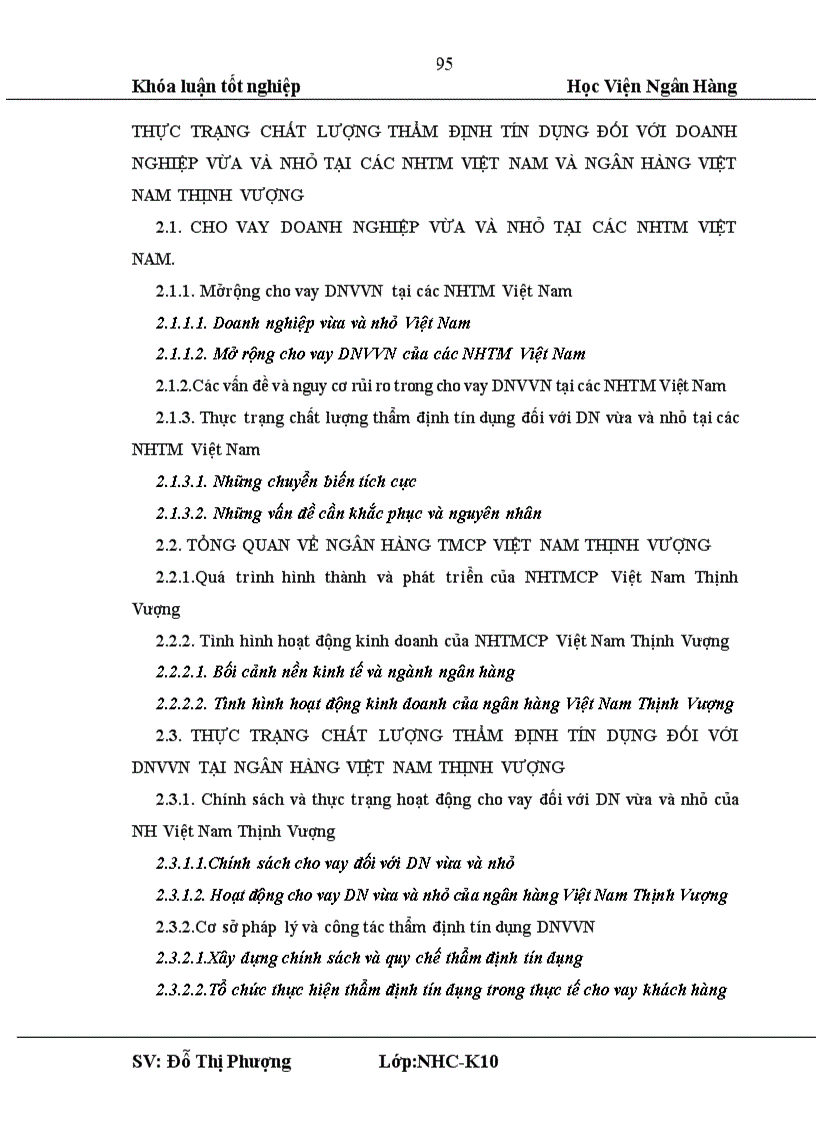 image for page Giải pháp nâng cao chất lượng thẩm định tín dụng đối với doanh nghiệp vừa và nhỏ tại Ngân hàng Việt Nam Thịnh Vượng 1