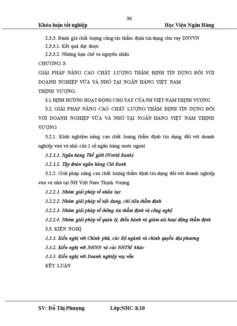 image for page Giải pháp nâng cao chất lượng thẩm định tín dụng đối với doanh nghiệp vừa và nhỏ tại Ngân hàng Việt Nam Thịnh Vượng 1