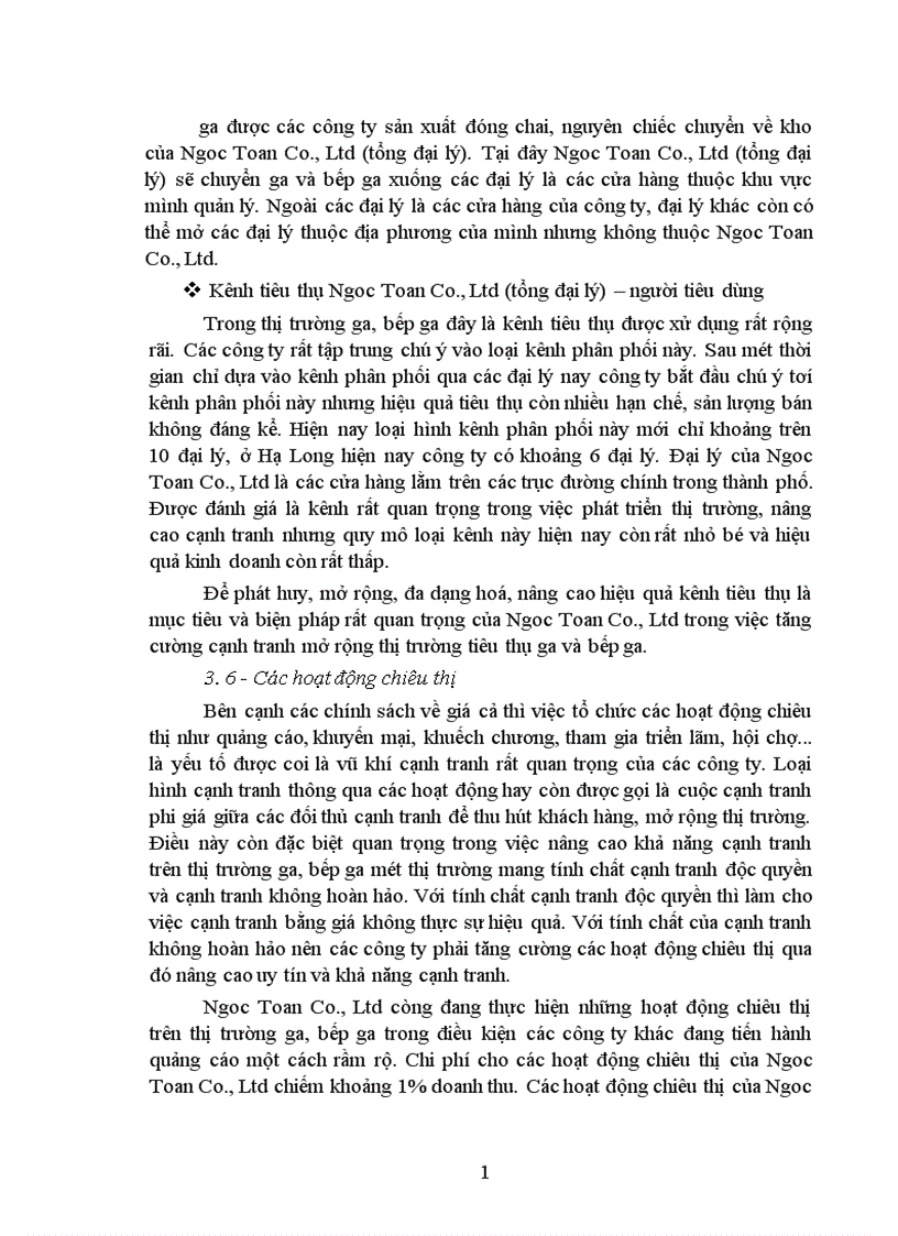 image for page Giải pháp nâng cao khả năng cạnh tranh trong lĩnh vực kinh doanh Gaz và Bếp ga ở Công ty TNHH Thương mại và Dịch vụ Ngọc Toản 1