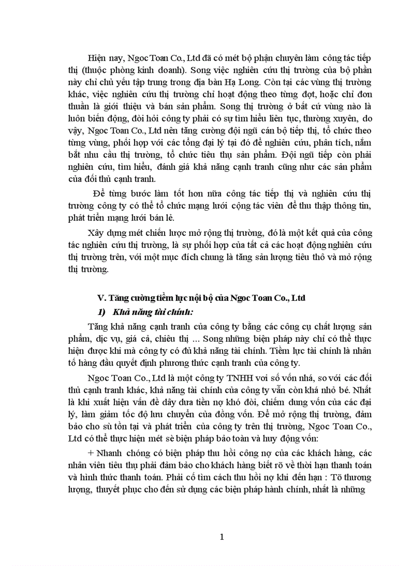 image for page Giải pháp nâng cao khả năng cạnh tranh trong lĩnh vực kinh doanh Gaz và Bếp ga ở Công ty TNHH Thương mại và Dịch vụ Ngọc Toản 1