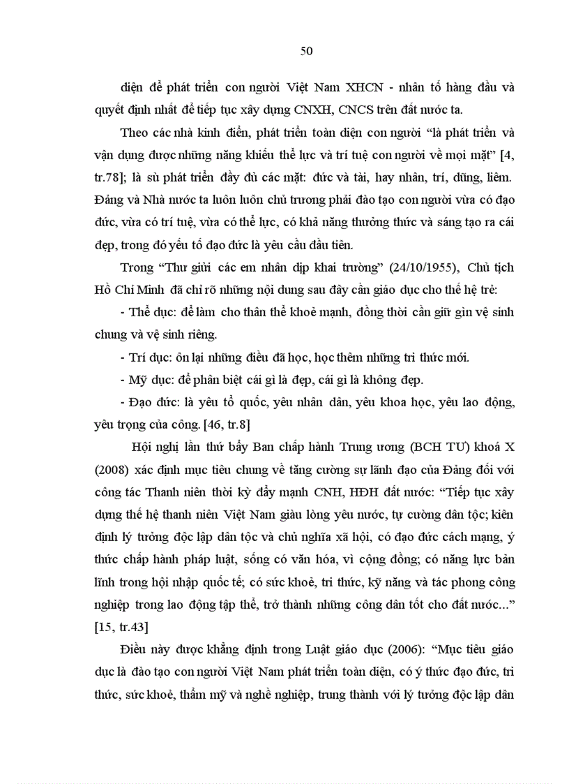 image for page Giáo dục chủ nghĩa yêu nước Hồ Chí Minh cho học sinh trung học phổ thông tỉnh Bắc Ninh trong thời kỳ đẩy mạnh công nghiệp hoá hiện đại hoá đất nước