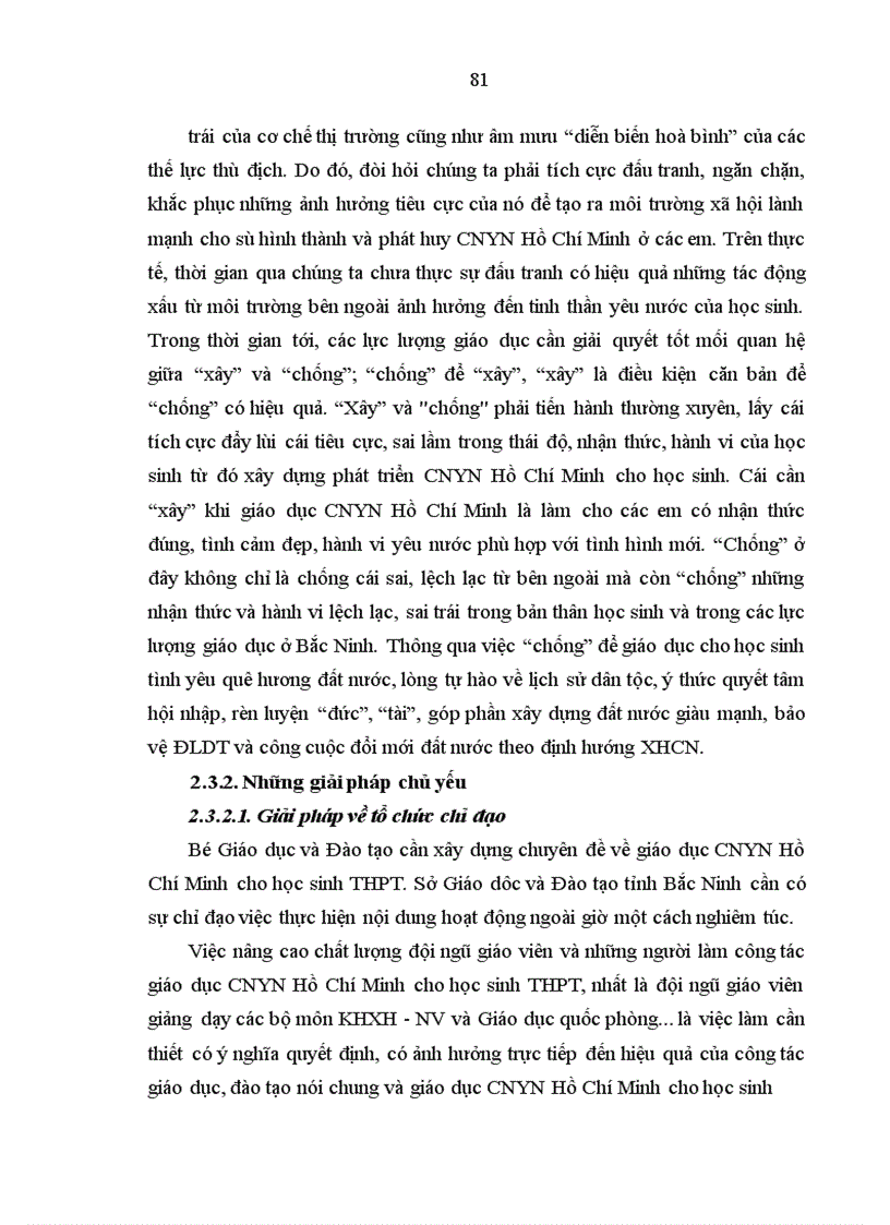 image for page Giáo dục chủ nghĩa yêu nước Hồ Chí Minh cho học sinh trung học phổ thông tỉnh Bắc Ninh trong thời kỳ đẩy mạnh công nghiệp hoá hiện đại hoá đất nước