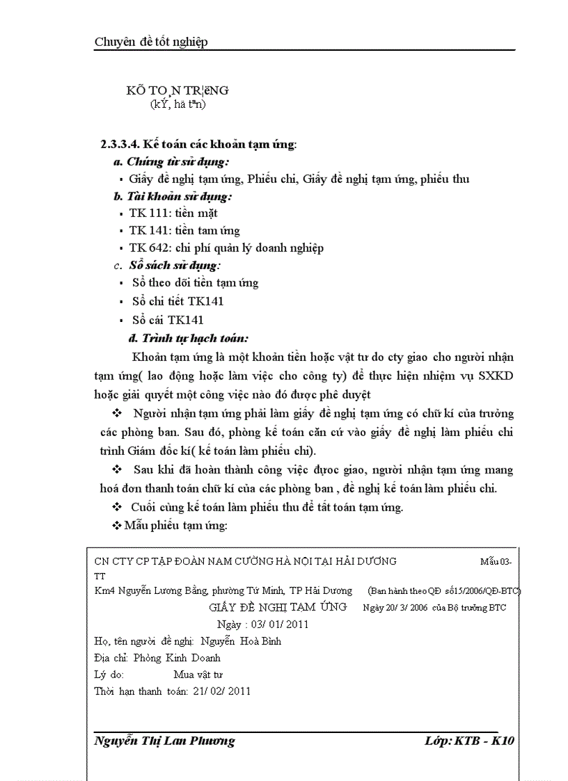 image for page Kế toán vốn bằng tiền và các nghiệp vụ thanh toán tại công ty cổ phần tập đoàn Nam Cường Hà Nội Chi nhánh Hải Dương 1