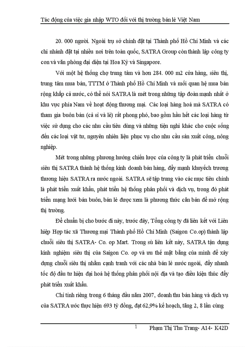 image for page Tác động của việc gia nhập WTO đối với thị trường bán lẻ Việt Nam