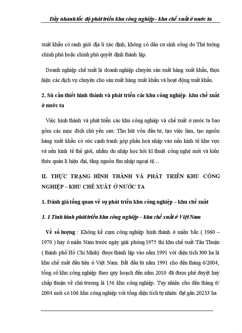 image for page Thúc đẩy tốc độ phát triển khu công nghiệp khu chế xuất ở nước ta