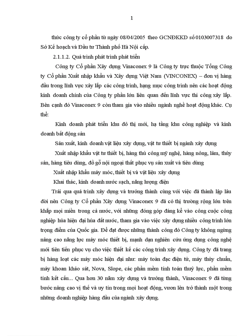 image for page Kế toán doanh thu chi phí và kết quả kinh doanh tại Công ty Cổ phần Xây dựng Vinaconex 9 1