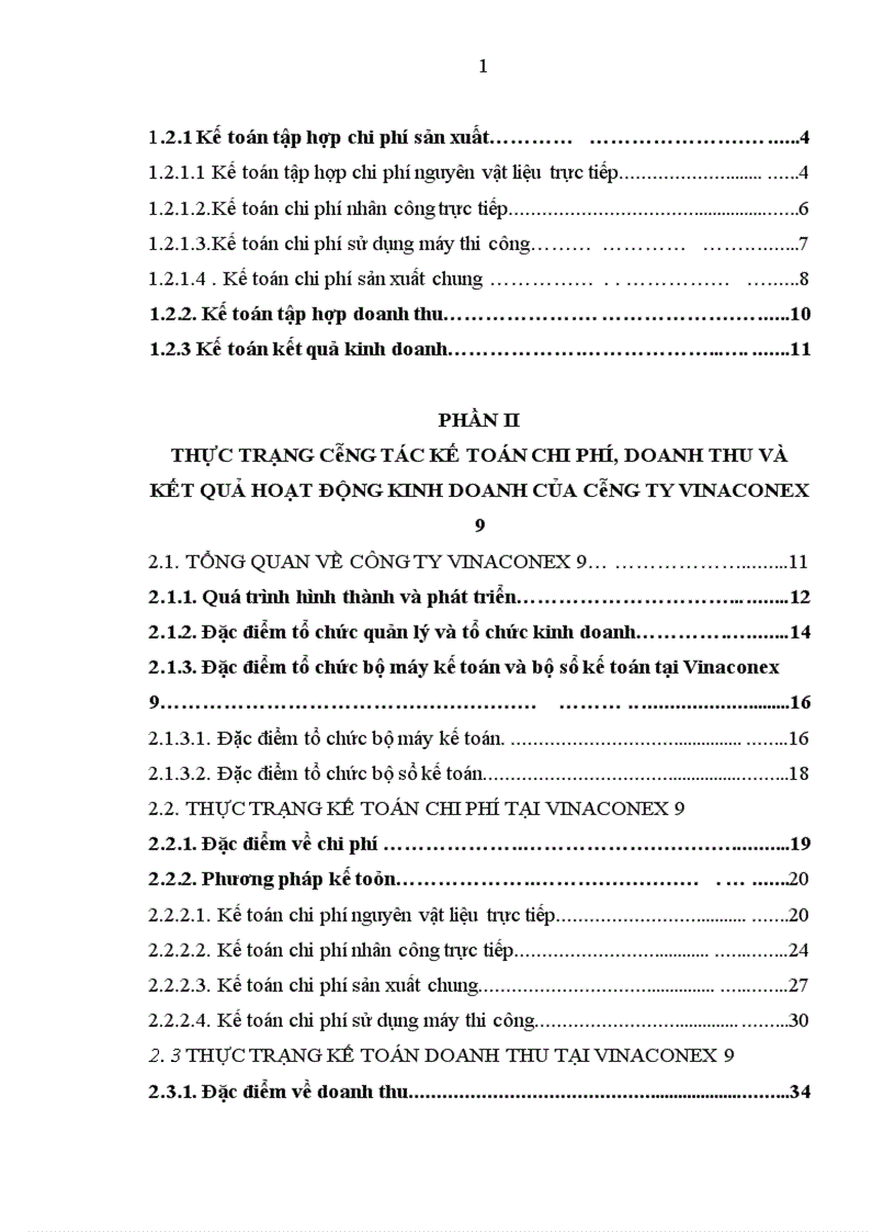 image for page Kế toán doanh thu chi phí và kết quả kinh doanh tại Công ty Cổ phần Xây dựng Vinaconex 9 1