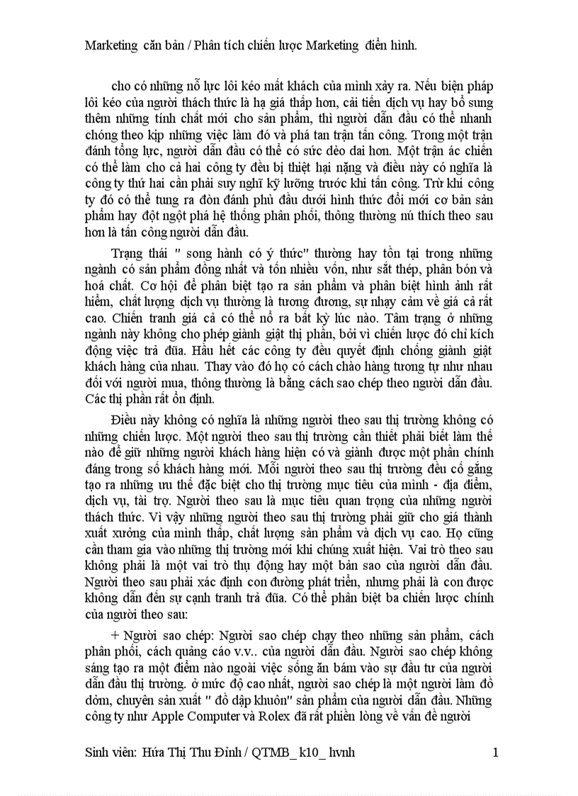 image for page Phân tích chiến lược Marketing điển hình