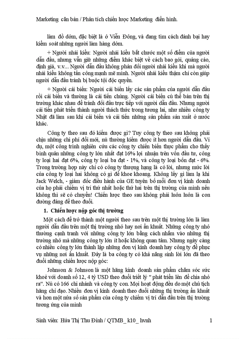 image for page Phân tích chiến lược Marketing điển hình