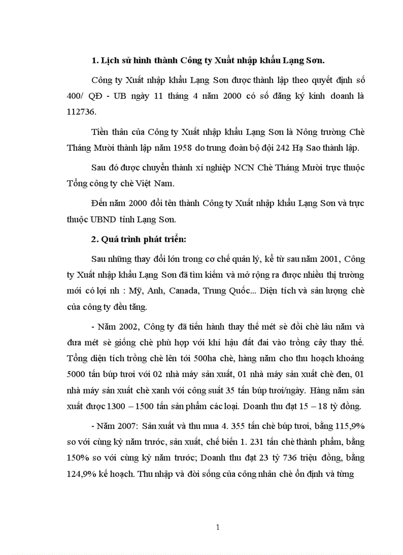 image for page Một số giải pháp nâng cao giá trị chè xuất khẩu và mở rộng thị trường xuất khẩu chè tại Công ty Xuất nhập khẩu Lạng Sơn 1