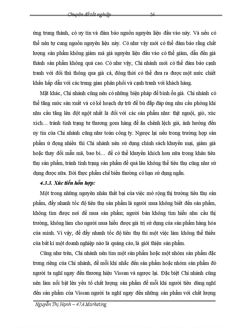 image for page Phân tích và đánh giá thực trạng hệ thống kênh phân phối của chi nhánh Vissan Hà Nội