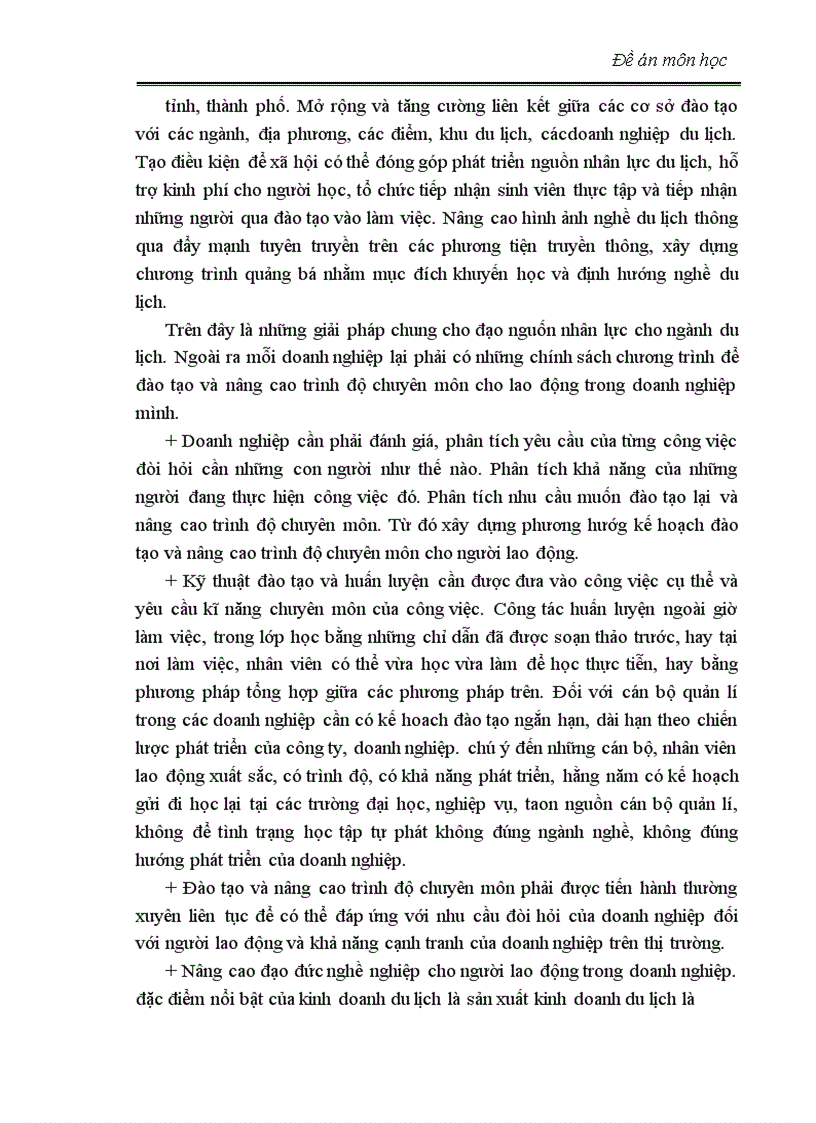 image for page Thực trạng đào tạo nguồn nhân lực cho ngành du lịch Việt Nam 1