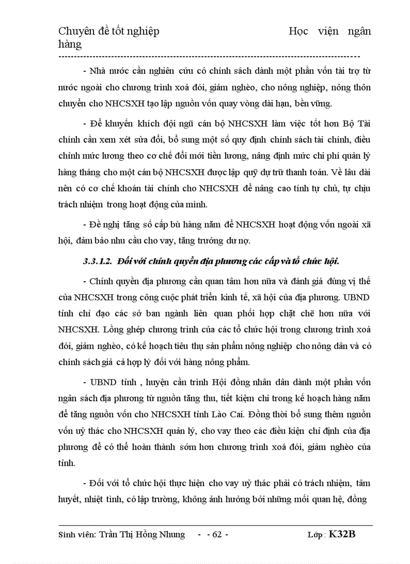 image for page Giải pháp nâng cao chất lượng tín dụng đối với hộ nghèo tại Ngân hàng Chính sách xã hội tỉnh Lào Cai 1