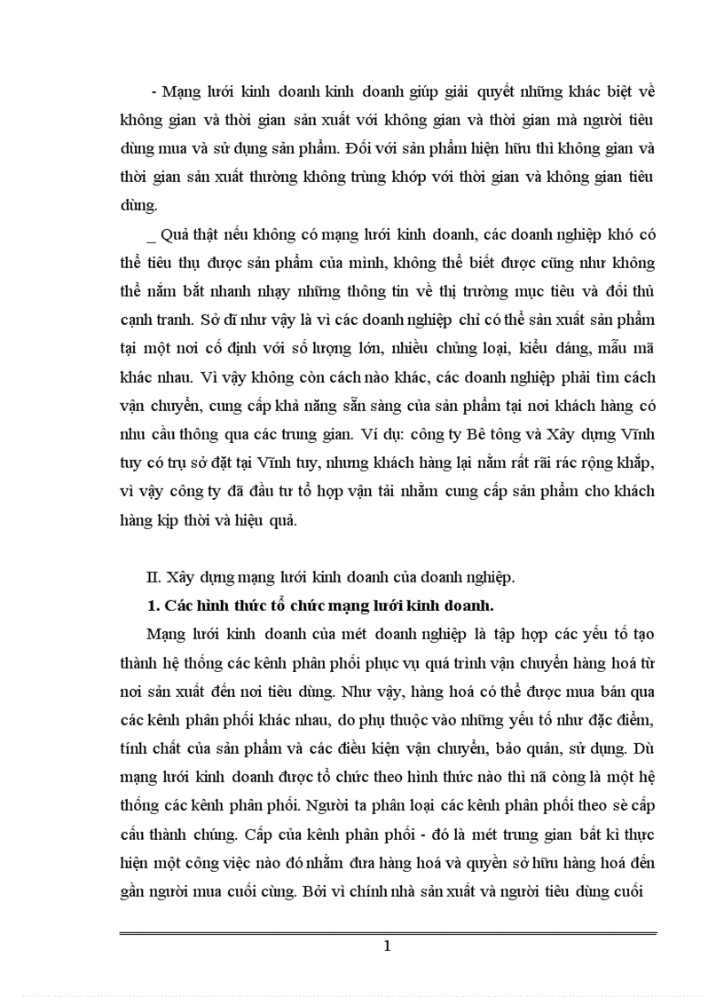 image for page Hoàn thiện mạng lưới kinh doanh của công ty Bê tông và Xây dựng Vĩnh tuy 1
