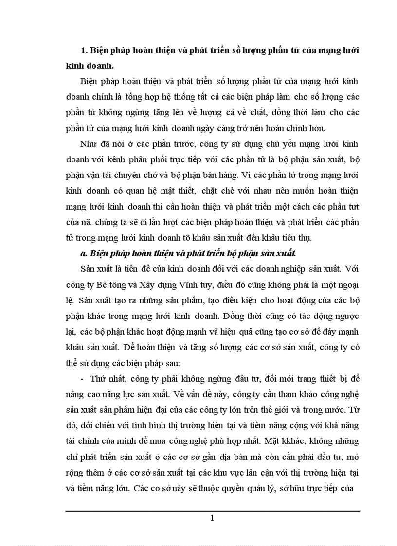 image for page Hoàn thiện mạng lưới kinh doanh của công ty Bê tông và Xây dựng Vĩnh tuy 1