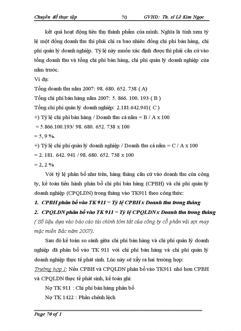 image for page Hoàn thiện kế toán tiêu thụ thành phẩm và xác định kết quả tiêu thụ thành phẩm tại công ty cổ phần vải sợi miền Bắc