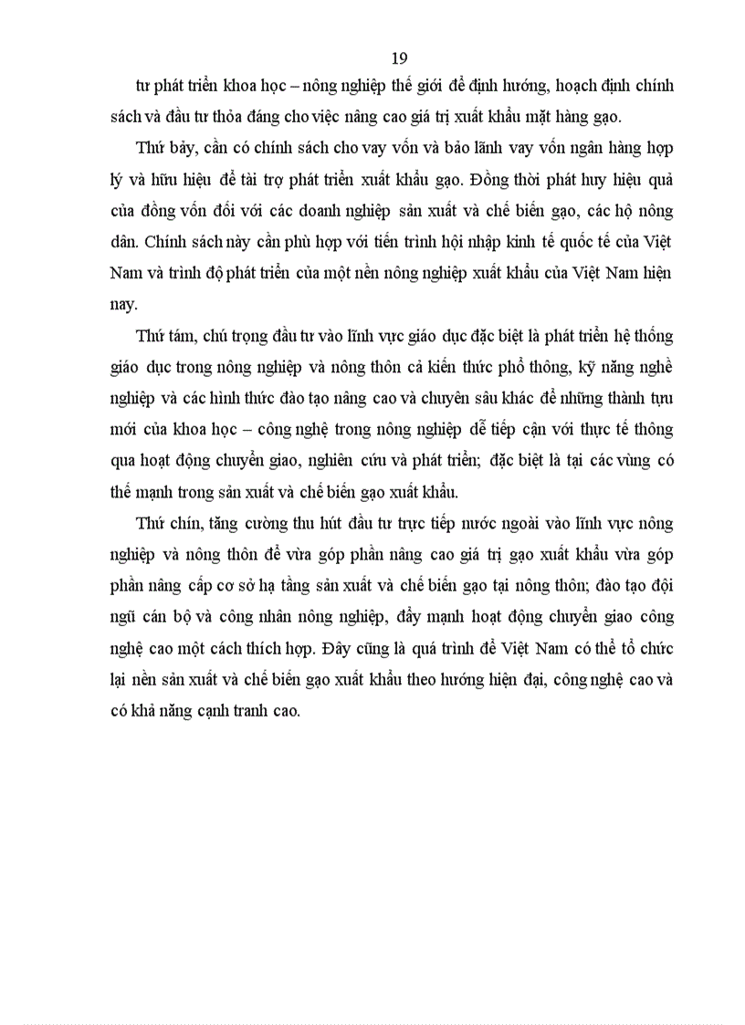 image for page Thúc đẩy xuất khẩu mặt hàng gạo của Việt Nam đến năm 2020 được chọn để nghiên cứu