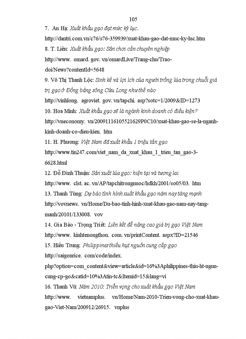 image for page Thúc đẩy xuất khẩu mặt hàng gạo của Việt Nam đến năm 2020 được chọn để nghiên cứu