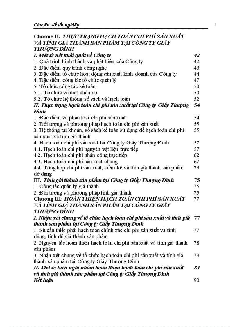image for page Hoàn thiện hạch toán chi phí sản xuất và tính giá thành sản phẩm tại Công ty Giầy Thượng Đình 1