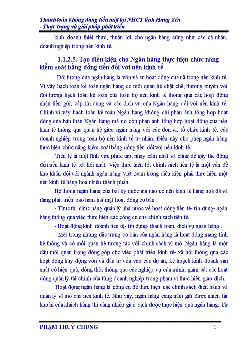 image for page Thanh toán không dùng tiền mặt tại Ngân hàng Công thương Hưng Yên Thực trạng và giải pháp phát triển 1