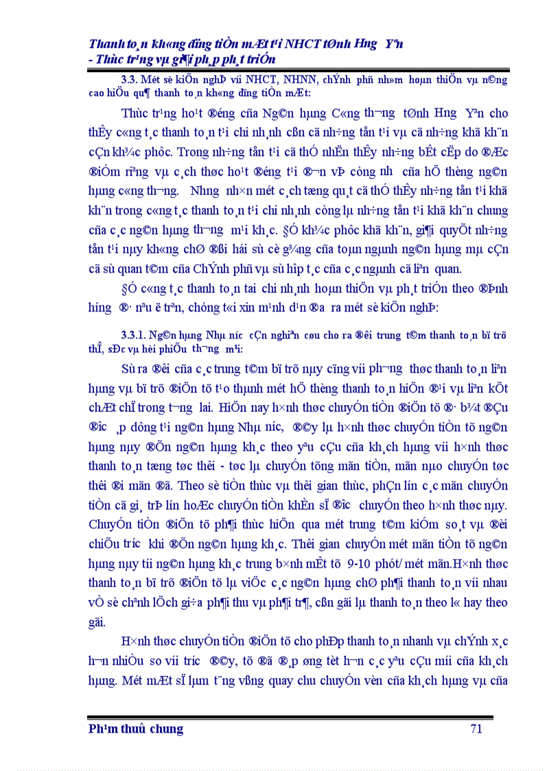 image for page Thanh toán không dùng tiền mặt tại Ngân hàng Công thương Hưng Yên Thực trạng và giải pháp phát triển 1