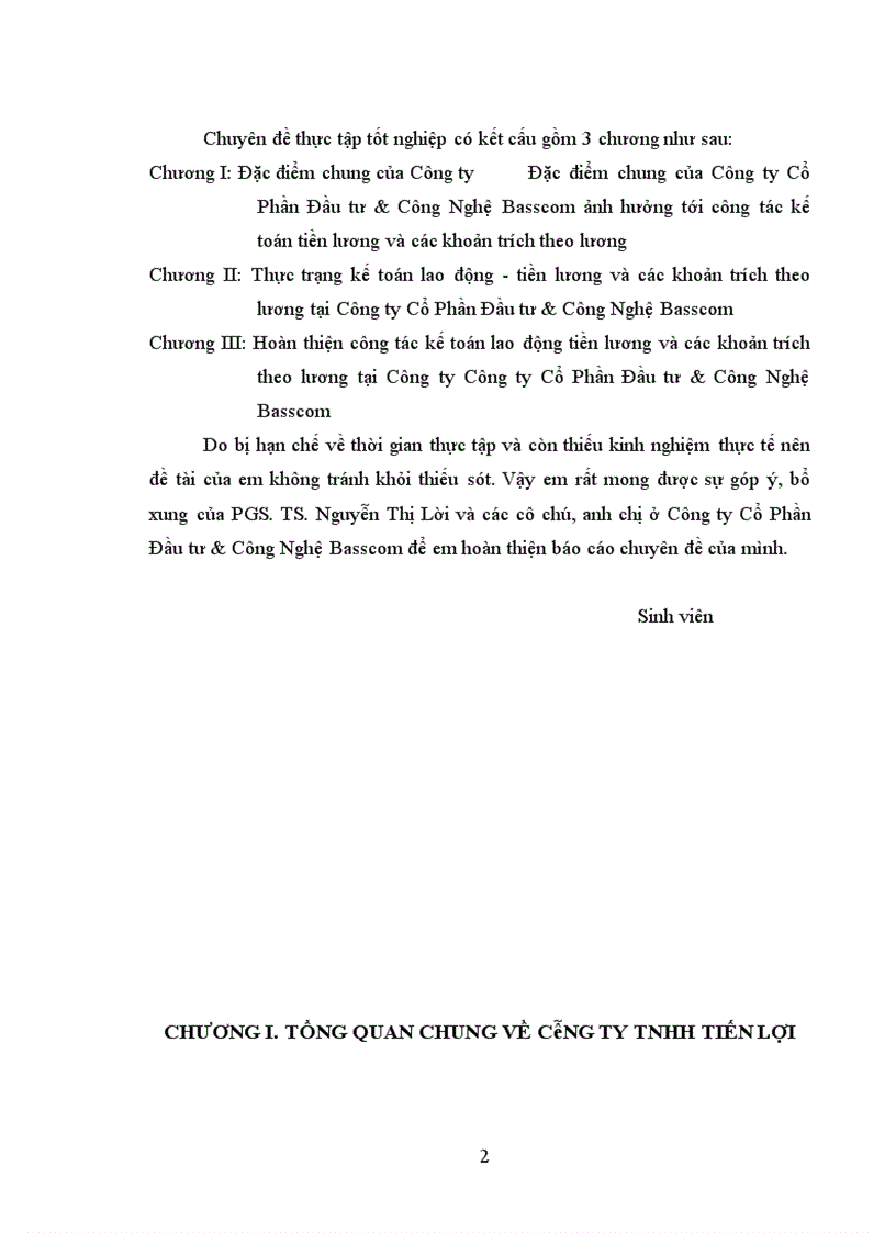 image for page Hoàn thiện công tác kế toán lao động tiền lương và các khoản trích theo lương tại Công ty Cổ Phần Đầu tư Công Nghệ Basscom 1