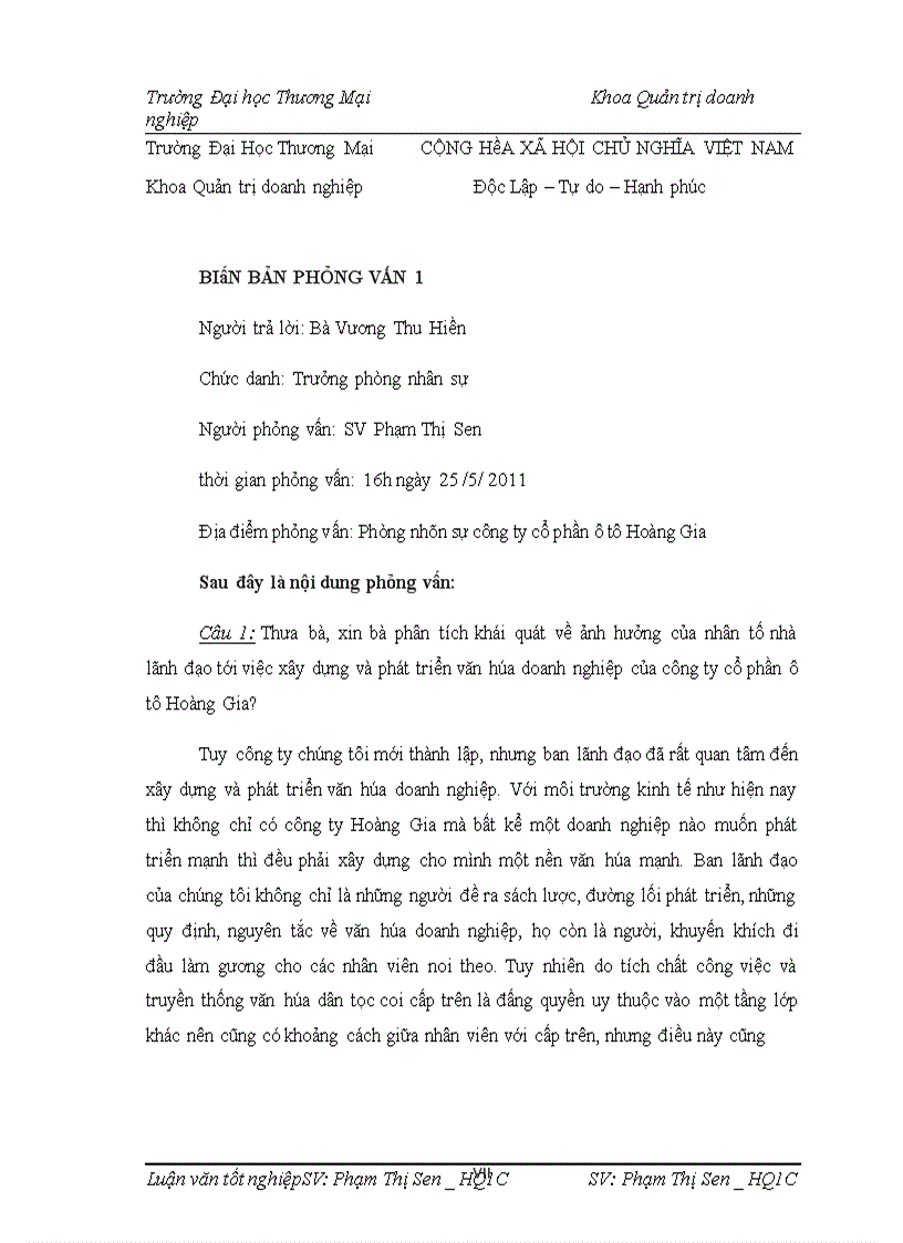 image for page Xây dựng và phát triển văn hóa doanh nghiệp của công ty cổ phần ô tô Hoàng Gia