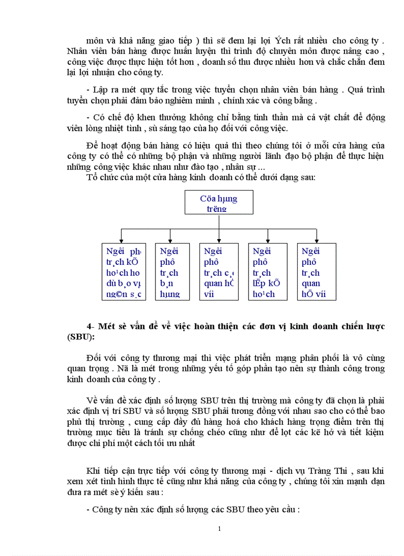 image for page Hoạch định chiến lược phân phối sản phẩm tại công ty Thương mại dịch vụ Tràng Thi