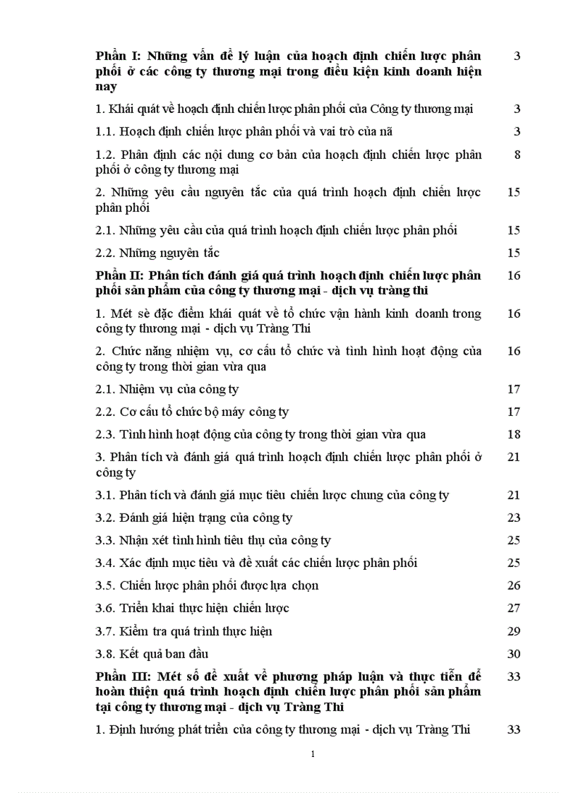 image for page Hoạch định chiến lược phân phối sản phẩm tại công ty Thương mại dịch vụ Tràng Thi