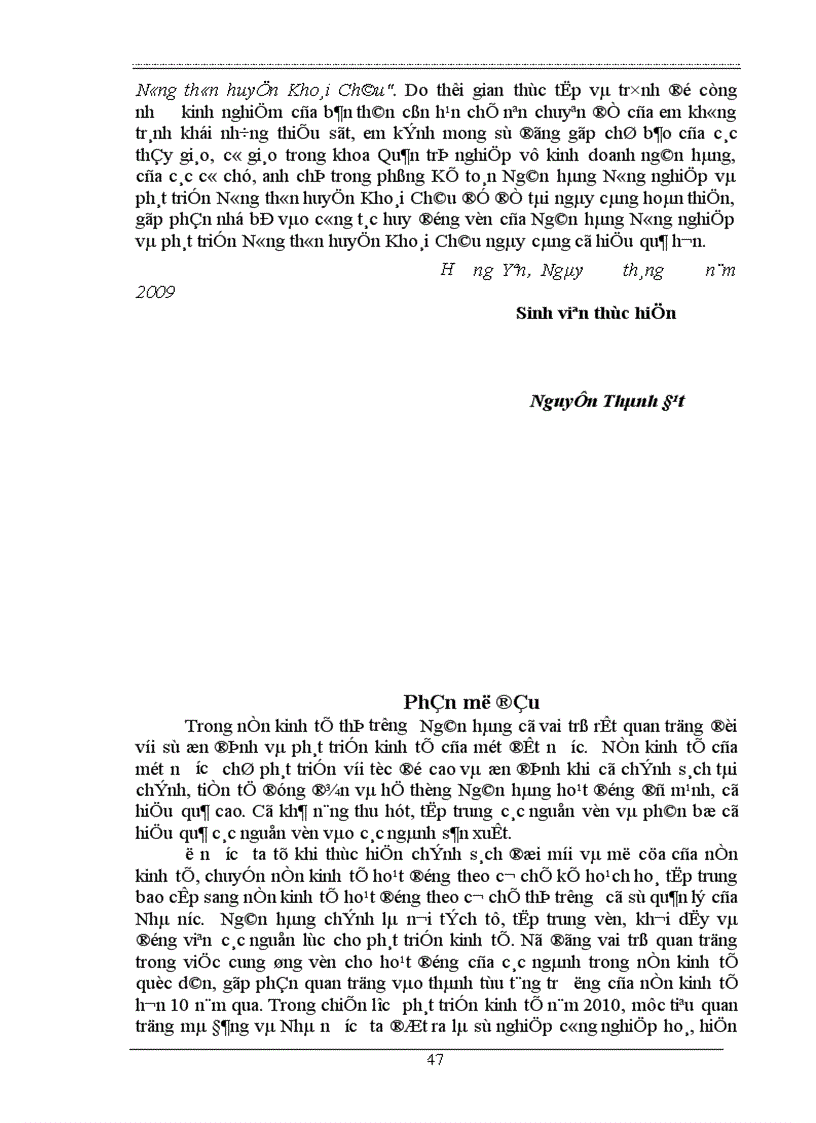 image for page Giải pháp tăng cường khả năng huy động vốn tại Ngân hàng nông nghiệp và phát triển nông thôn huyện Khoái Châu Hơưng Yên 1
