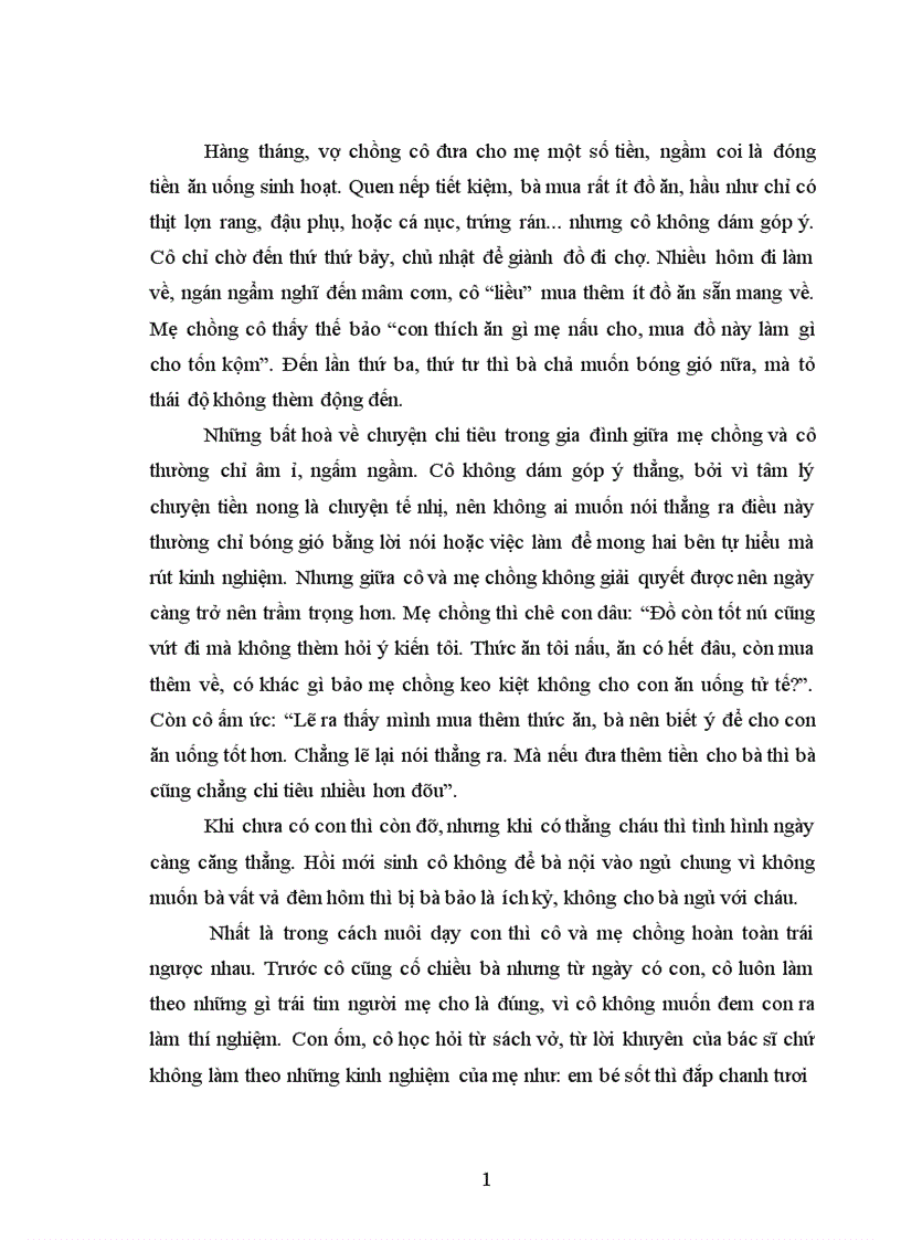 image for page Sự ứng xử của nàng dâu với mẹ chồng 1