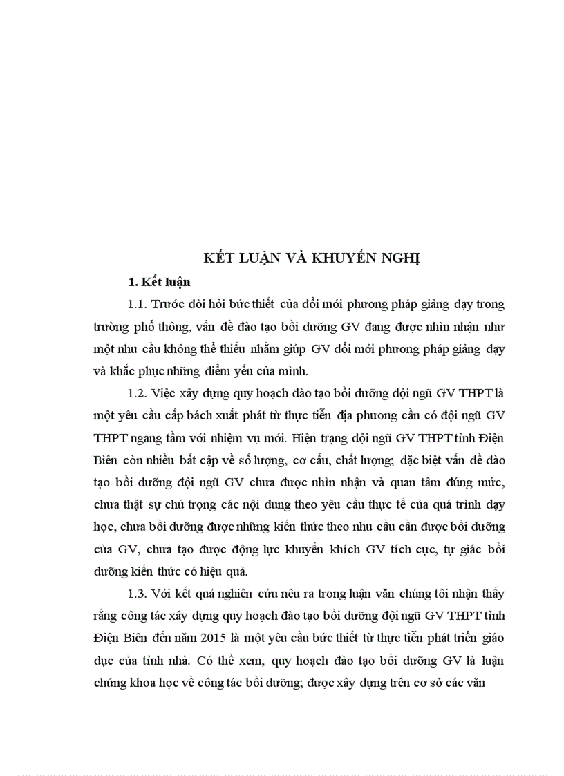 image for page Quy hoạch đào tạo bồi dưỡng đội ngũ giáo viên Trung học Phổ thông tỉnh Điện Biên đến năm 2015 1
