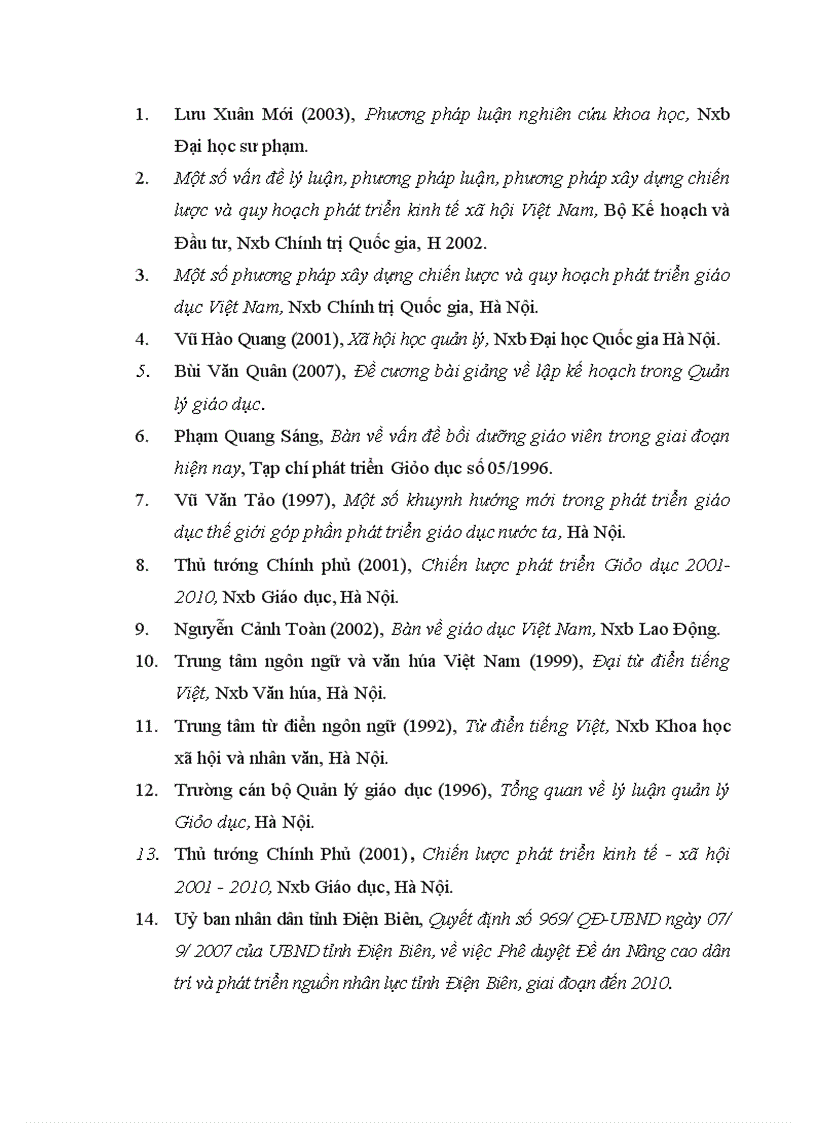 image for page Quy hoạch đào tạo bồi dưỡng đội ngũ giáo viên Trung học Phổ thông tỉnh Điện Biên đến năm 2015 1