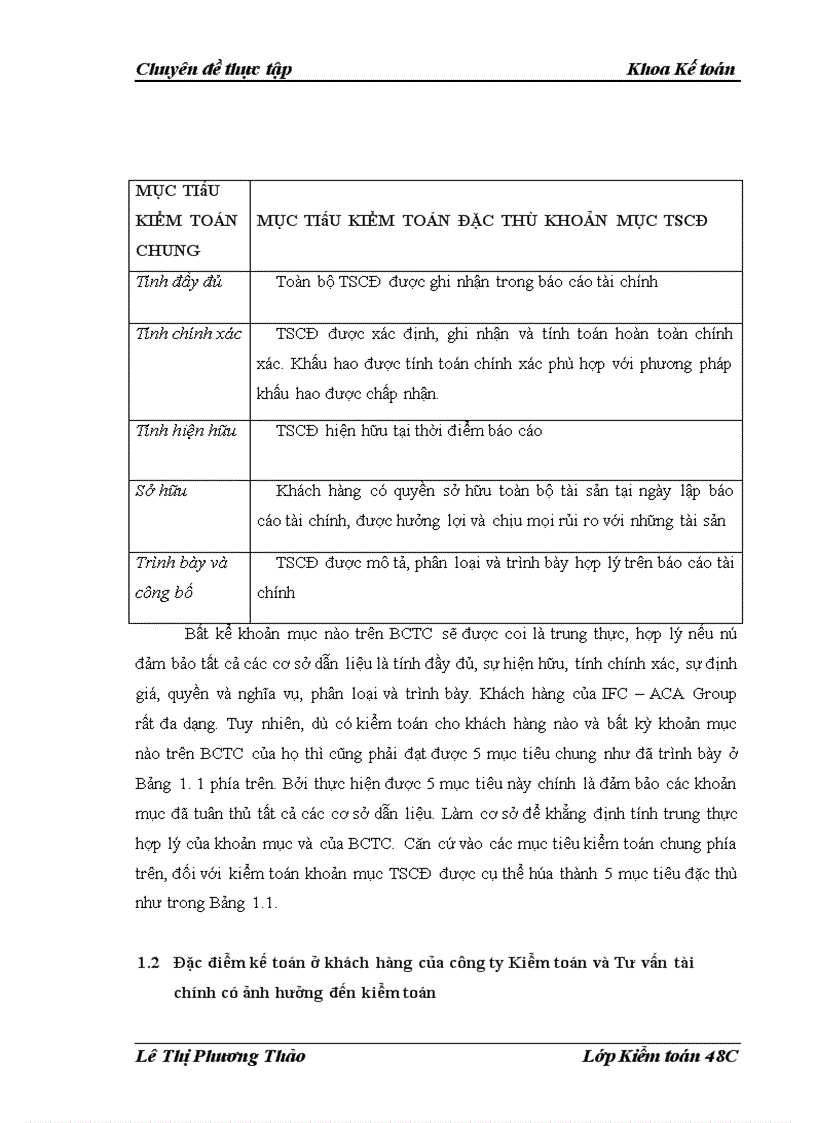 image for page Tìm hiểu kiểm toán khoản mục tài sản cố định trong kiểm toán báo cáo tài chính do công ty kiểm toán và tư vấn tài chính ifc aca group thực hIỆN 1