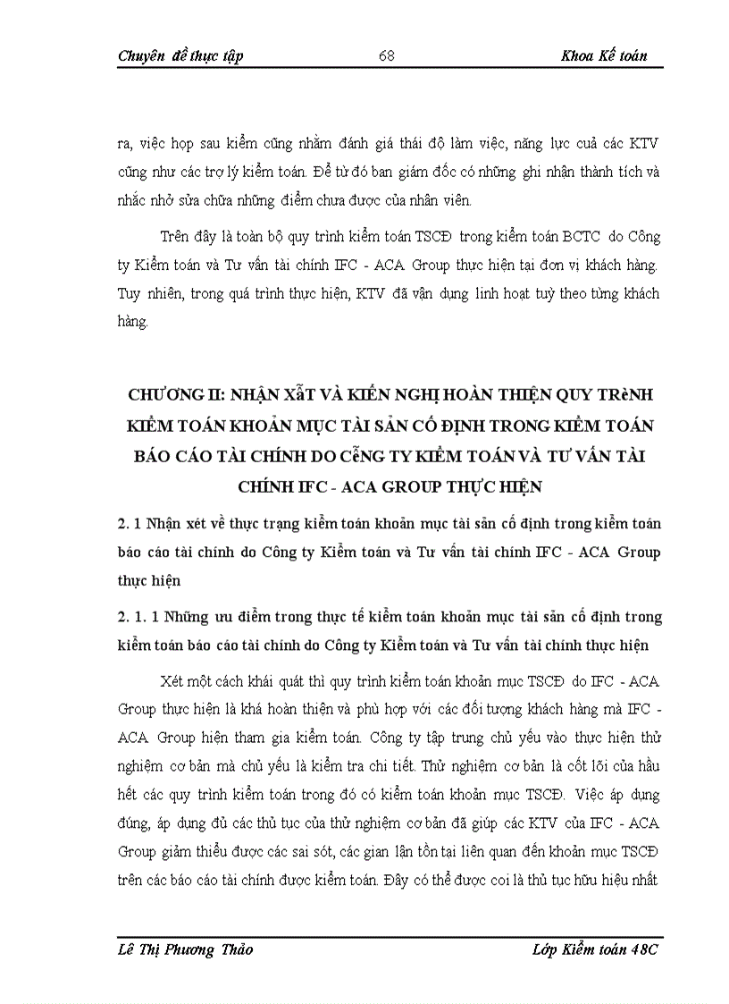 image for page Tìm hiểu kiểm toán khoản mục tài sản cố định trong kiểm toán báo cáo tài chính do công ty kiểm toán và tư vấn tài chính ifc aca group thực hIỆN 1