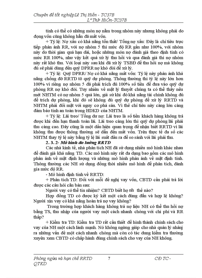 image for page Giải pháp phòng ngừa và hạn chế rủi ro tín dụng tại NHNo PTNT Huyện Như Xuân Tỉnh Thanh Hoá 1