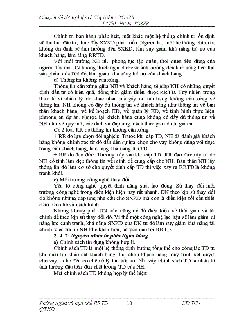 image for page Giải pháp phòng ngừa và hạn chế rủi ro tín dụng tại NHNo PTNT Huyện Như Xuân Tỉnh Thanh Hoá 1