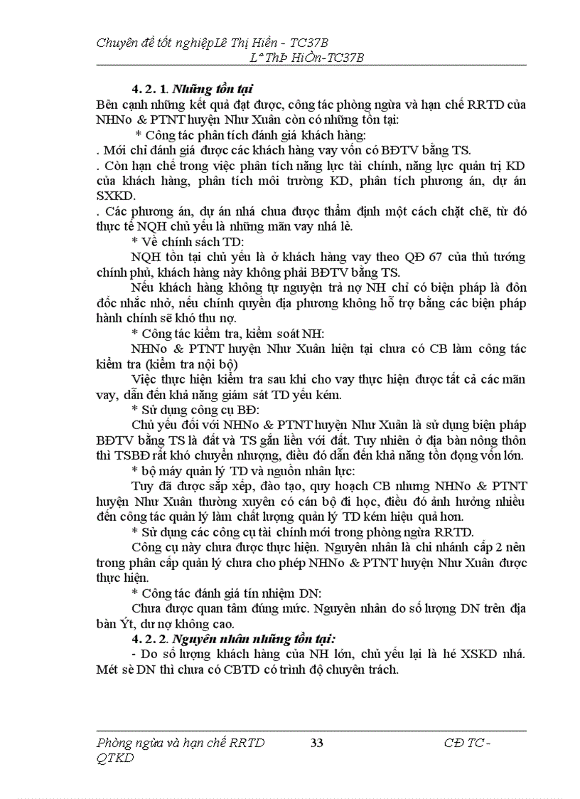 image for page Giải pháp phòng ngừa và hạn chế rủi ro tín dụng tại NHNo PTNT Huyện Như Xuân Tỉnh Thanh Hoá 1