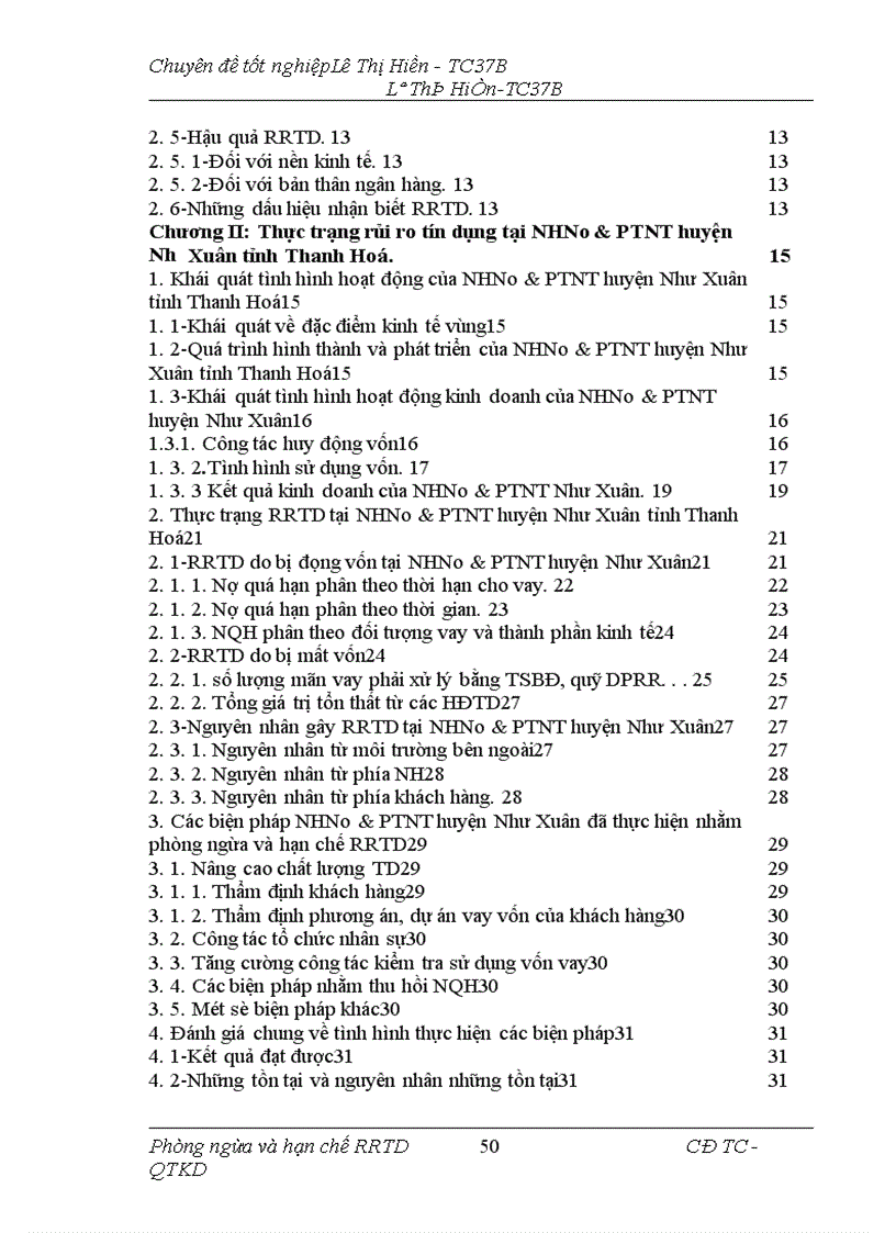 image for page Giải pháp phòng ngừa và hạn chế rủi ro tín dụng tại NHNo PTNT Huyện Như Xuân Tỉnh Thanh Hoá 1
