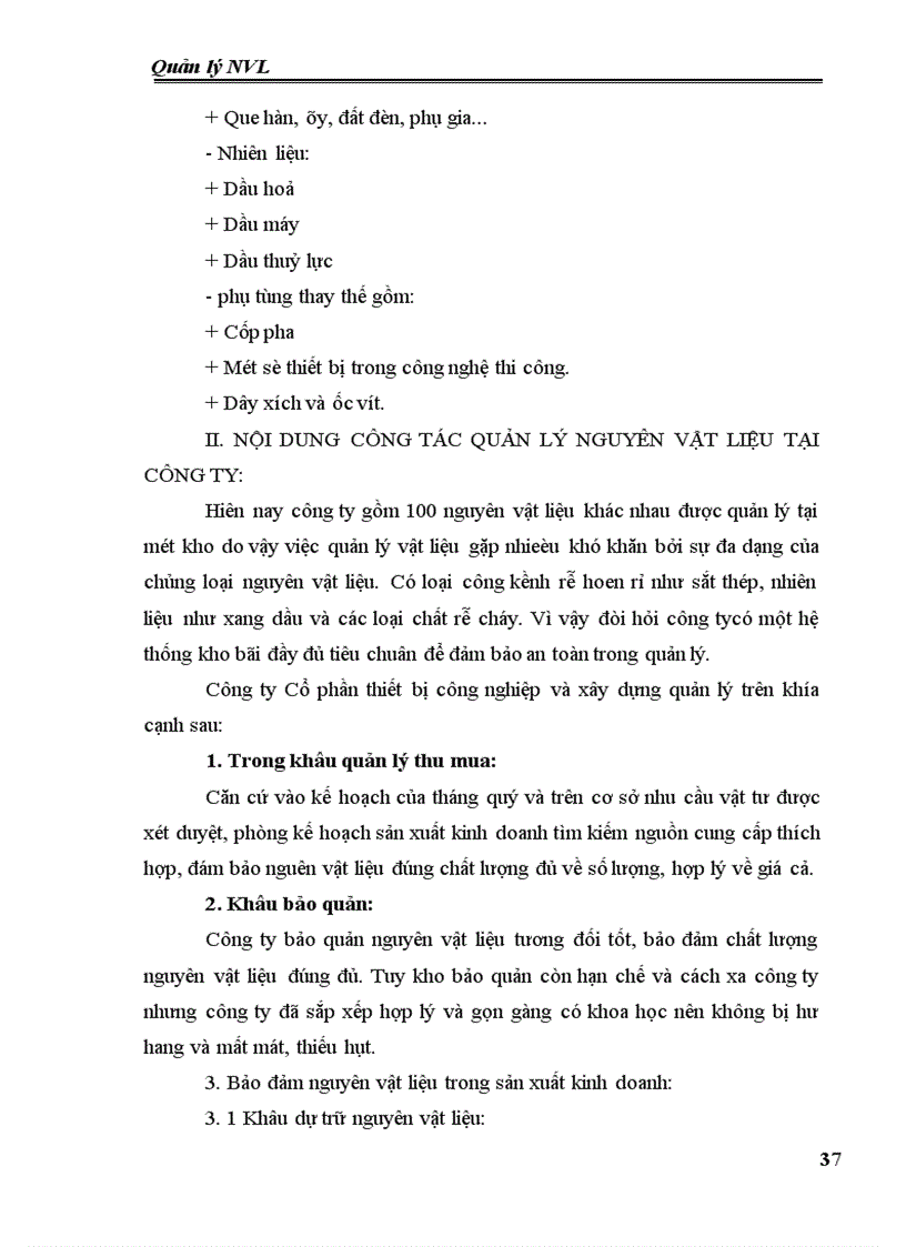 image for page Công tác quản lý nguyên vật liệu tại công ty Cổ phần thiết bị công nghiệp và xây dựng 1