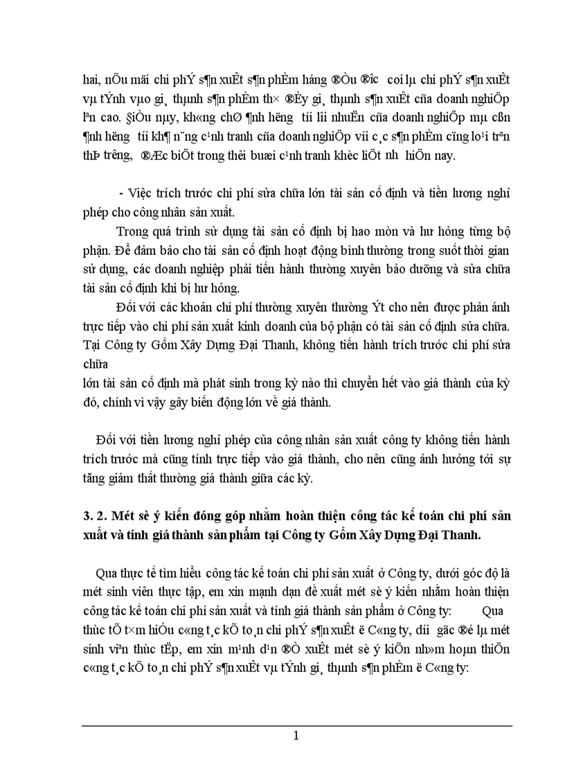 image for page Kế toán chi phí sản xuất và tính giá thành sản phẩm tại Công ty Gốm Xây Dựng Đại Thanh 1