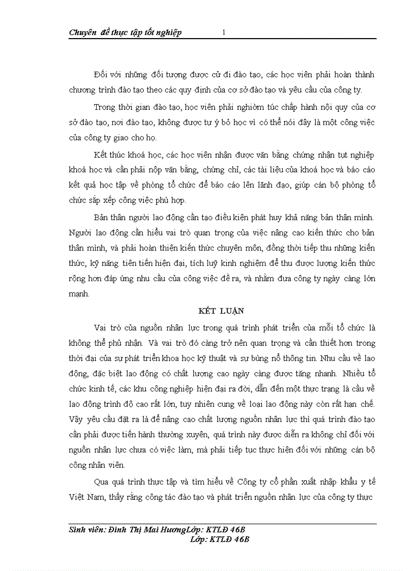 image for page Đào tạo và phát triển nguồn nhân lực ở Công ty cổ phần xuất nhập khẩu y tế Việt Nam thực trạng và giải pháp 1