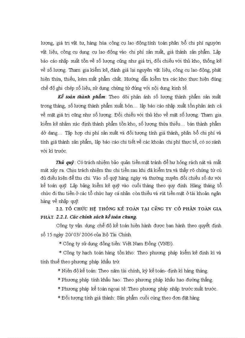 image for page Tổ chức bộ máy kế toán và hệ thống kế toán tại công ty cổ phần Toàn Gia Phát 1