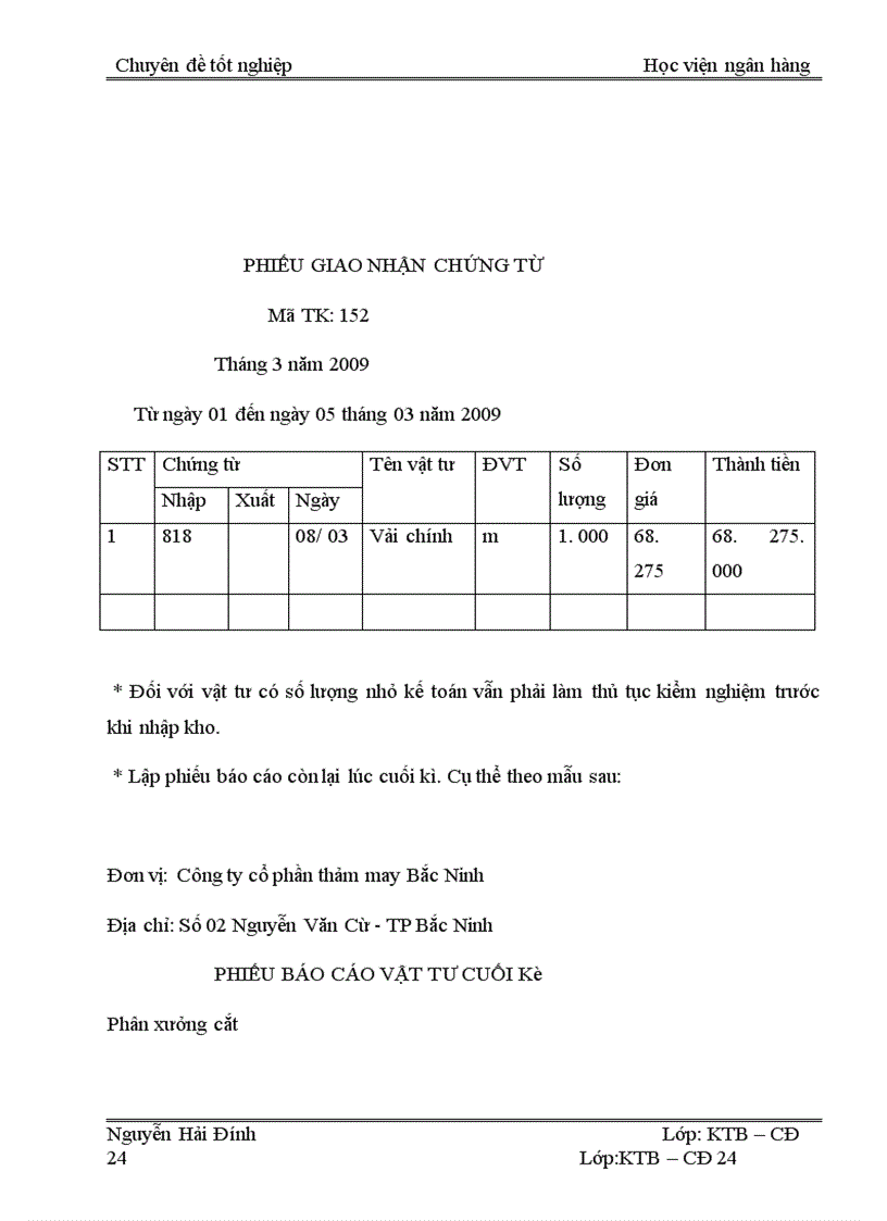 image for page Hoàn thiện công tác kế toán nguyên vật liệu tại công ty cổ phần thảm may Bắc Ninh 1