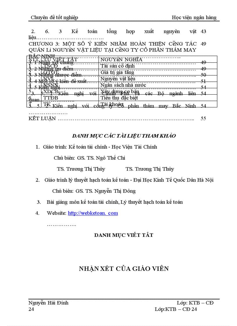 image for page Hoàn thiện công tác kế toán nguyên vật liệu tại công ty cổ phần thảm may Bắc Ninh 1
