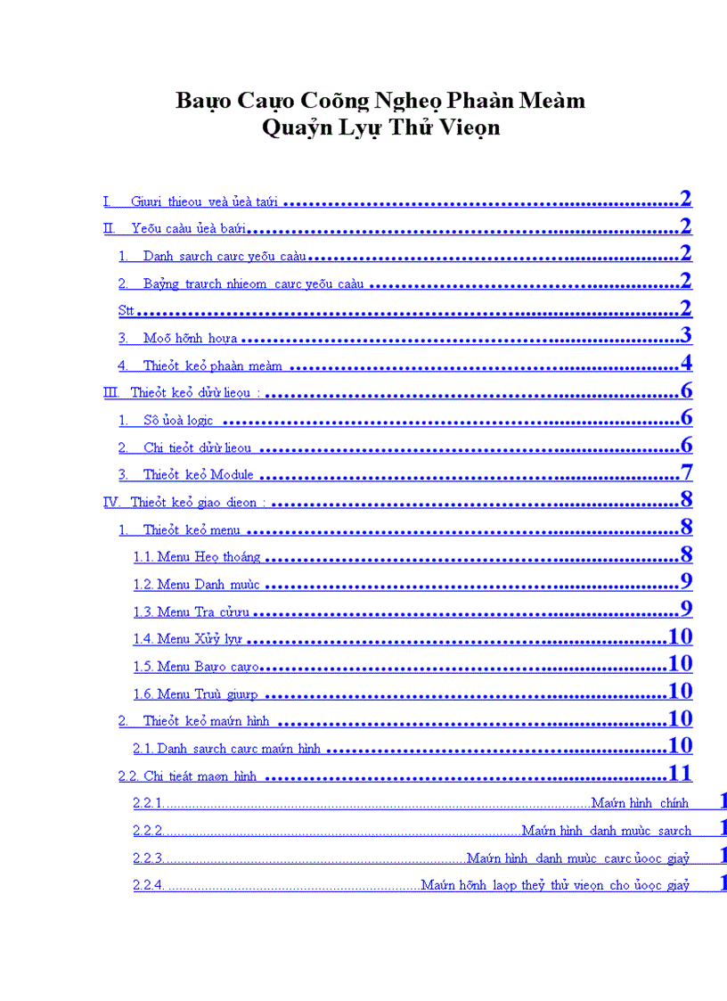 image for page Báo cáo công nghệ phần mềm quản lý thư viện 1