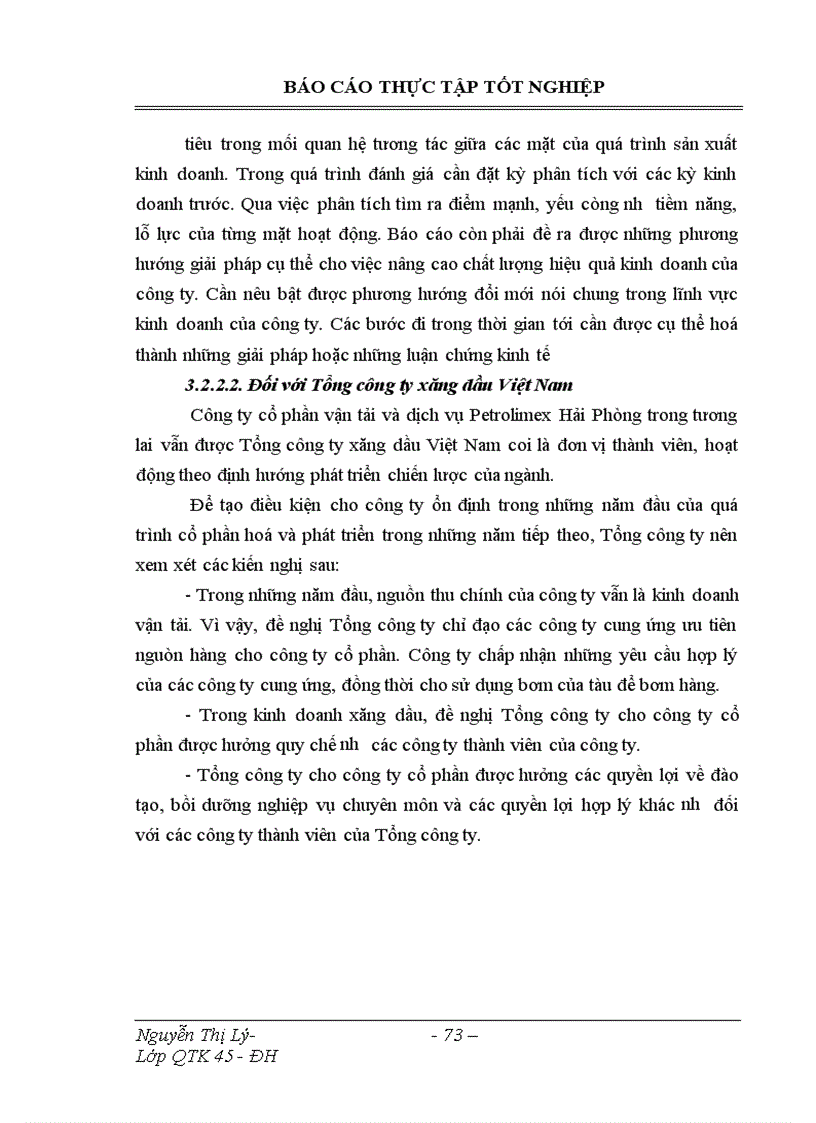 image for page Phân tích hoạt động tài chính và các giải pháp nhằm nâng cao tình hình tài chính cũng như hiệu quả sản xuất kinh doanh tại Công ty cổ phần vận tải và dịch vụ Petrolimex Hải Phòng
