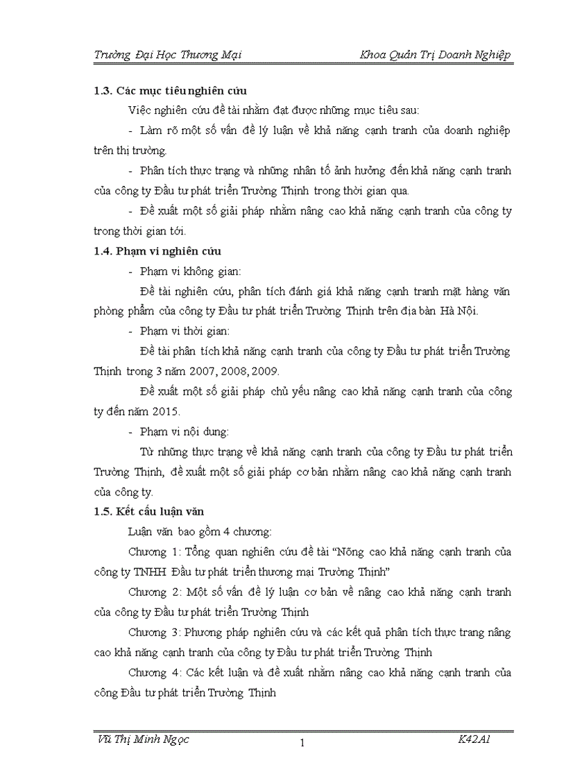 image for page Nâng cao khả năng cạnh tranh của công ty TNHH Đầu tư phát triển thương mại Trường Thịnh 1